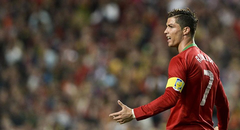 Cristiano Ronaldo, Portugal captain in 2013, during the qualifiers for the FIFA World Cup 2014