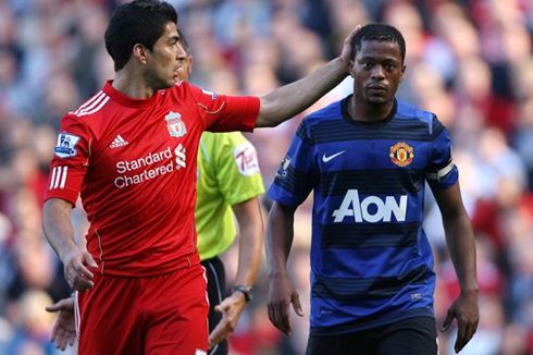 Luis Suárez racist insults to Patrice Evra, in Liverpool vs Manchester United, in 2011