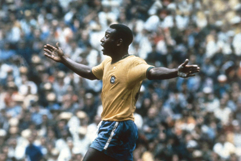 Pelé in action for Brazil