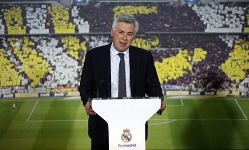 Carlo Ancelotti opening statement during his presentation as Real Madrid new coach