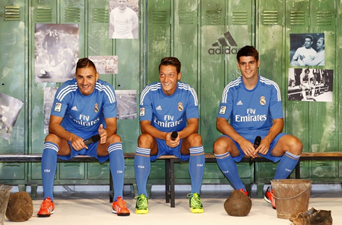 Real Madrid Benzema, Ozil and Alvaro Morata