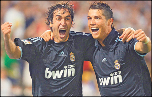 Raúl González and Cristiano Ronaldo in Real Madrid 2009-2010