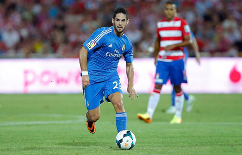 Isco playing for Real Madrid, in 2013-2014
