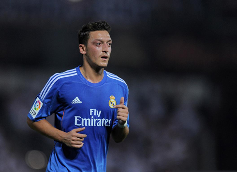 Mesut Ozil playing for Real Madrid, in 2013-2014