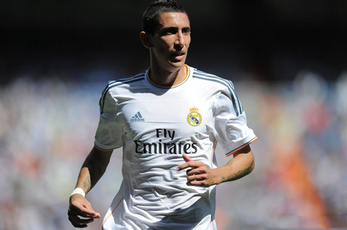 Angel Di María playing for Real Madrid, in 2013-2014