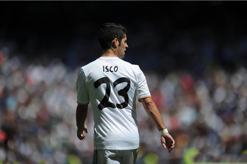 Isco, Real Madrid future midfielder, number 23 on his jersey