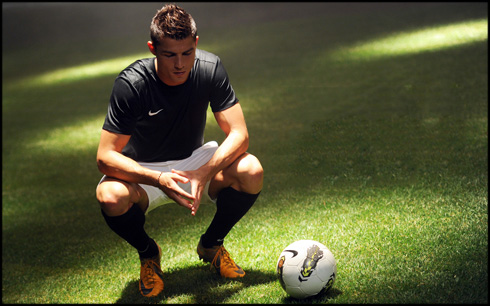 Cristiano Ronaldo wearing a Nike outfit