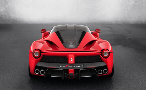 Ferrari La Ferrari view from the back