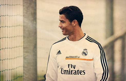 Cristiano Ronaldo training in Madrid