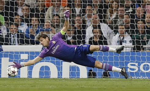 Iker Casillas great save and stop, in Real Madrid 2013-2014