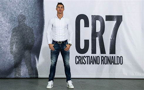 Cristiano Ronaldo promoting the CR7 underwear brand