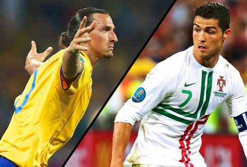 Zlatan Ibrahimovic vs Cristiano Ronaldo wallpaper