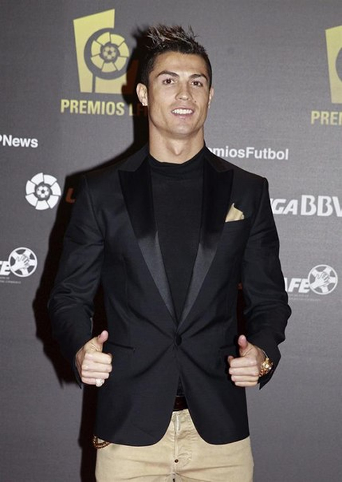 Cristiano Ronaldo in a tuxedo suit