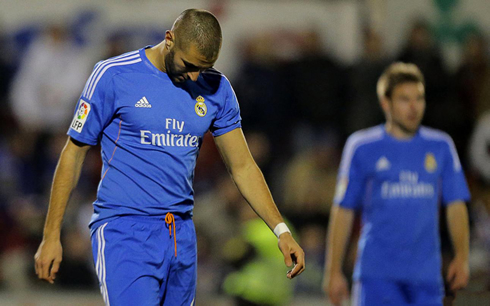 Karim Benzema disappointment with goalless draw between Xativa and Real Madrid, at the Copa del Rey