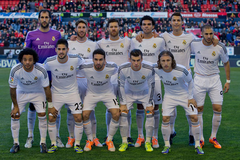 Real Madrid line-up vs Osasuna