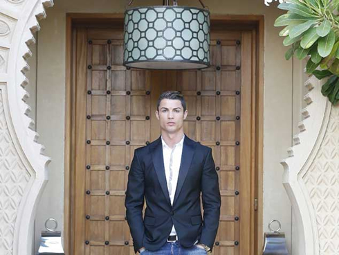Cristiano Ronaldo house and home entrance in Madrid, in 2014