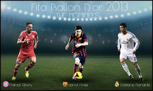 The FIFA Ballon d'Or 2013 - Ribery, Messi and Cristiano Ronaldo