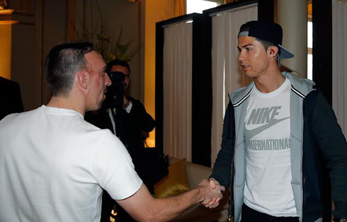 Cristiano Ronaldo and Franck Ribery, FIFA Ballon d'Or 2013