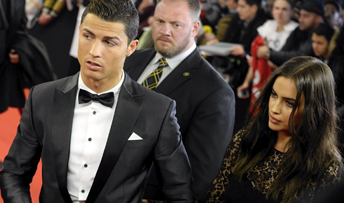 Cristiano Ronaldo and Irina Shayk at the FIFA Ballon d'Or 2013