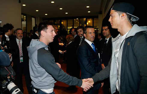 Cristiano Ronaldo and Lionel Messi, FIFA Ballon d'Or 2013