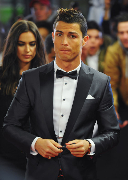 Cristiano Ronaldo arriving to the FIFA Ballon d'Or 2013 gala