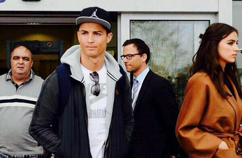 Cristiano Ronaldo arriving to Zurich, next to Irina Shayk