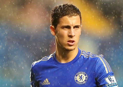 Eden Hazard playing for Chelsea in Premier League