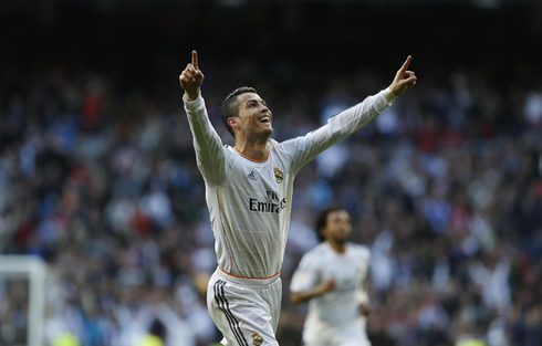Cristiano Ronaldo, Real Madrid goal celebration