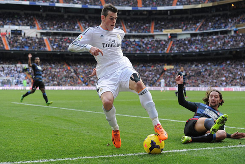 Gareth Bale playing for Real Madrid in 2014
