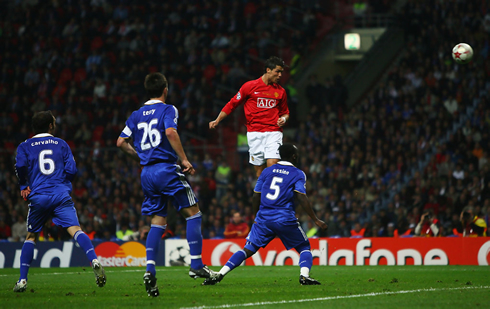 Cristiano Ronaldo header in Manchester United vs Chelsea