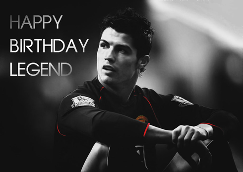Cristiano Ronaldo, Manchester United Happy Birthday legend