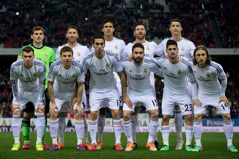 Real Madrid starting eleven against Atletico