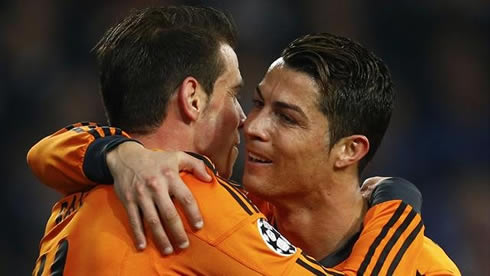 Gareth Bale and Cristiano Ronaldo, in the Champions League