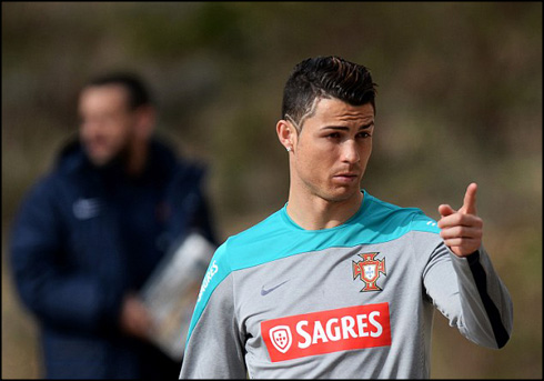 Cristiano Ronaldo in Portugal training
