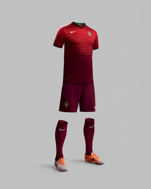 Portugal new outfit for the 2014 FIFA World Cup, in Brazil