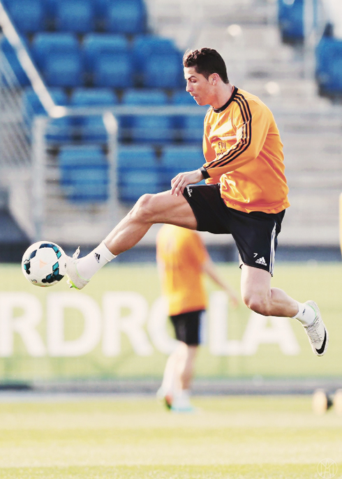 Cristiano Ronaldo training in Real Madrid 2014