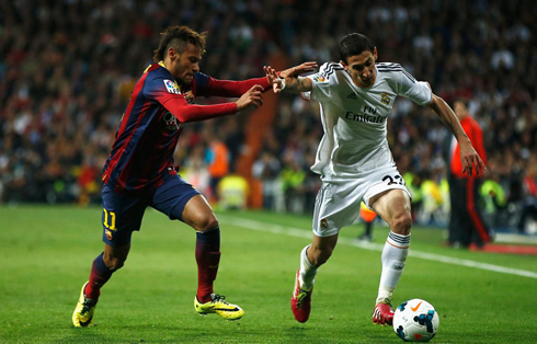 Angel Di María vs Neymar in Real Madrid vs Barcelona