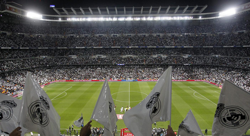 The Santiago Bernabéu packed up, in a Real Madrid vs Barcelona Clasico