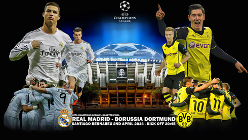 Real Madrid vs Borussia Dortmund game poster wallpaper