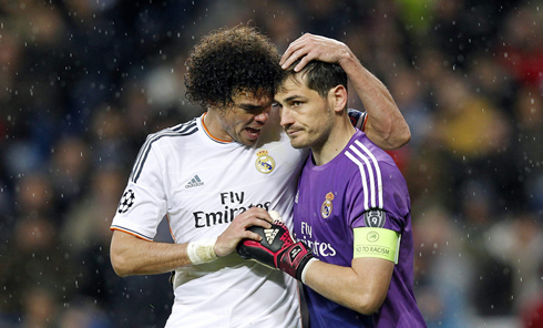 Pepe and Iker Casillas in Real Madrid