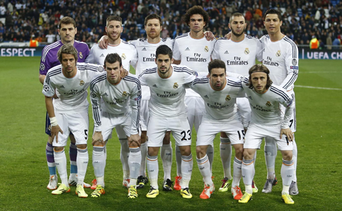Real Madrid line-up in the Champions League game vs Borussia Dortmund