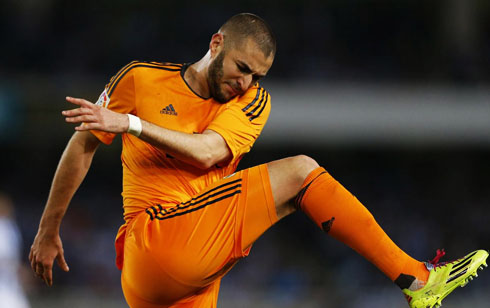 Karim Benzema frustration