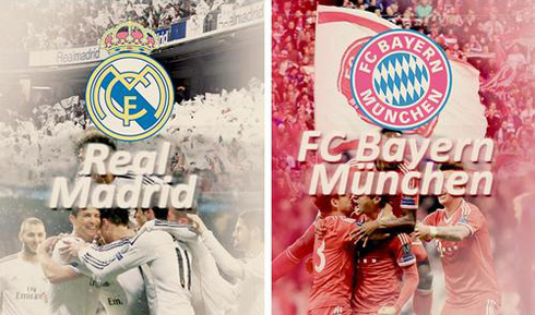 Real Madrid vs Bayern Munchen banners