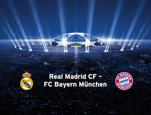 Real Madrid vs Bayern Munchen Champions League screen