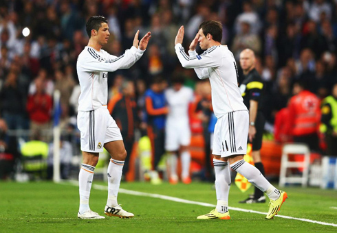 Cristiano Ronaldo substituted by Gareth Bale