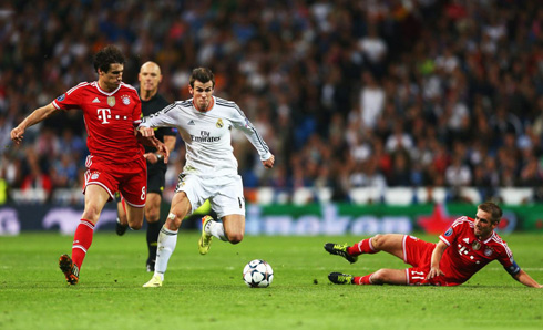 Gareth Bale vs Javi Martinez and Philipp Lahm
