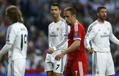 Cristiano Ronaldo vs Franck Ribery in Real Madrid vs Bayern Munchen