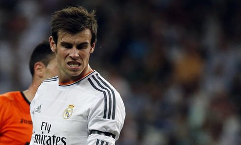 Gareth Bale making a ugly face in Real Madrid 2014