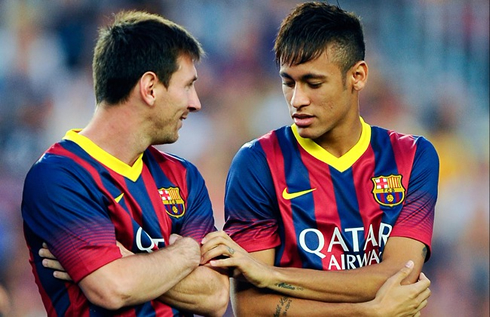 Lionel Messi and Neymar