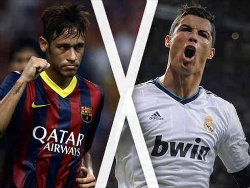 Neymar and Cristiano Ronaldo poster